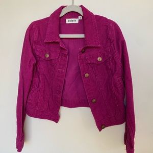 Corduroy magenta jacket